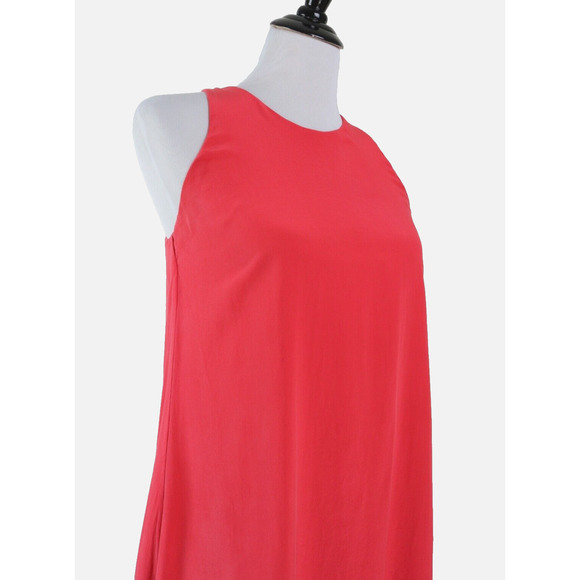 Cynthia Rowley Size 4 100% Silk A-Line Mini Dress Orange *as is* - Picture 7 of 10